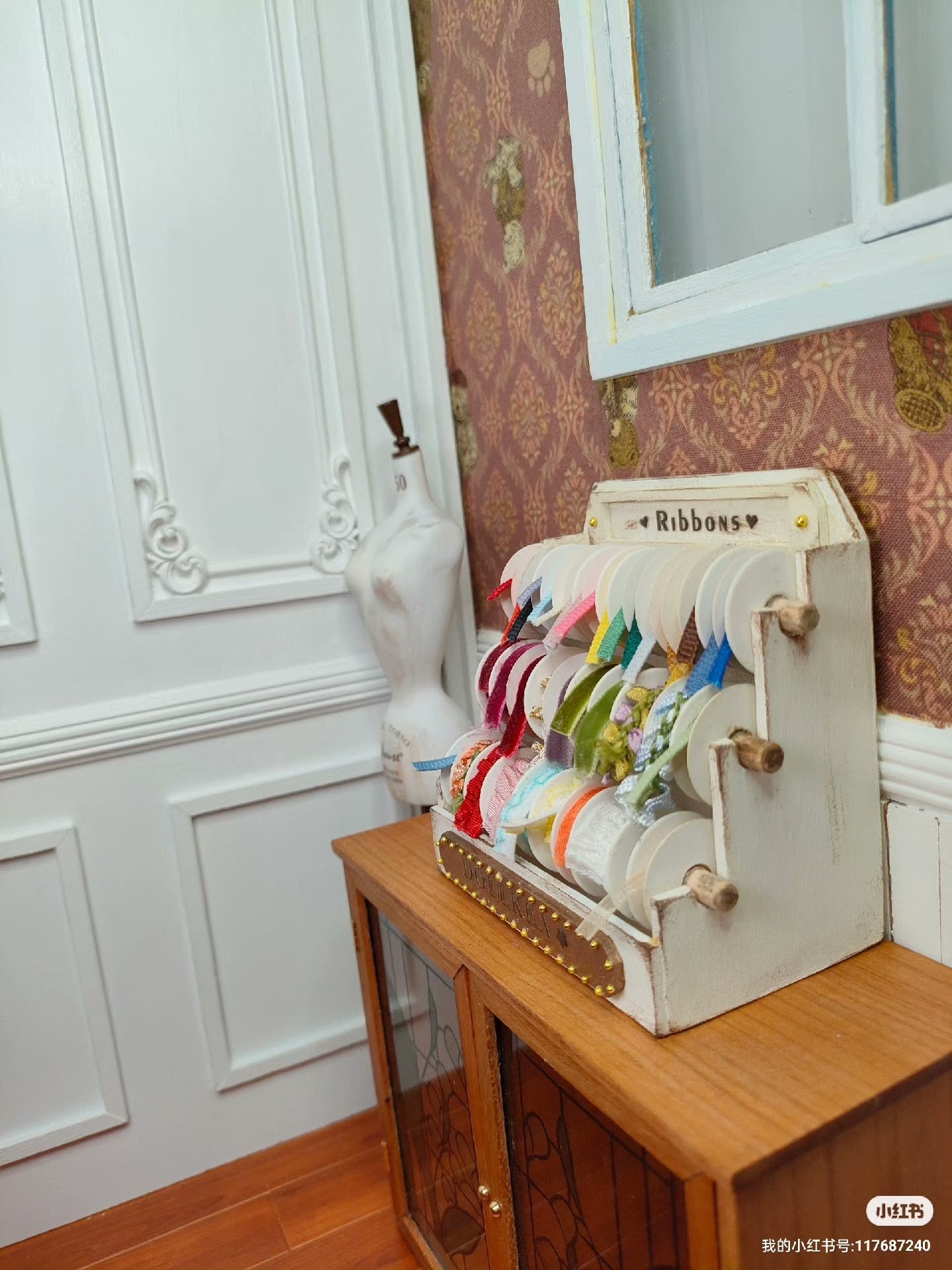 Porte-rubans à l'échelle 1:6 pour poupées BJD et Blythe, accessoires pour maison de poupée miniature