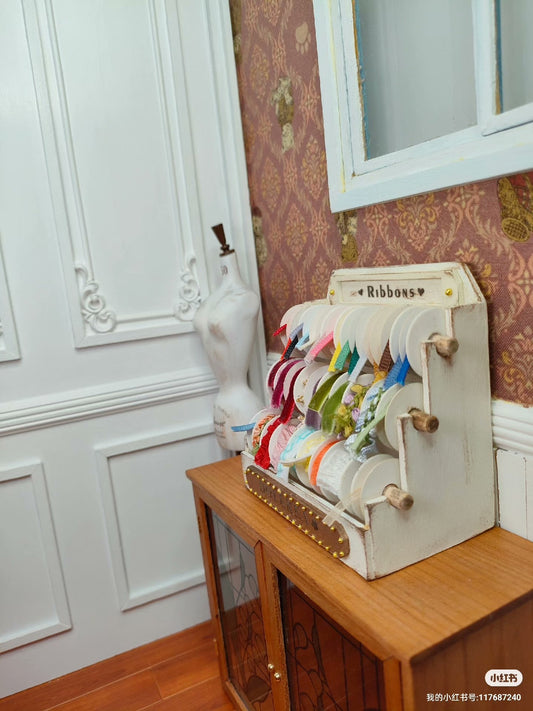 Porte-rubans à l'échelle 1:6 pour poupées BJD et Blythe, accessoires pour maison de poupée miniature