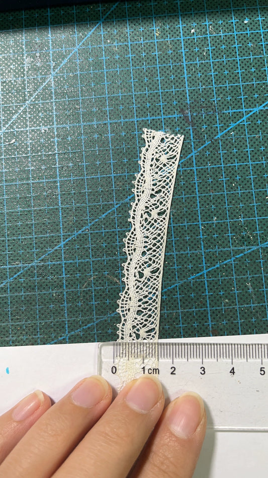 1:12 Scale Miniature Cotton Lace Trim For Dollhouse DIY Crafts