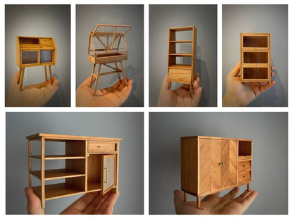 Muebles de casa de muñecas personalizados en miniatura