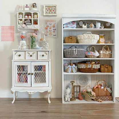Mueble de madera en miniatura para casa de muñecas BJD Blythe a escala 1:6