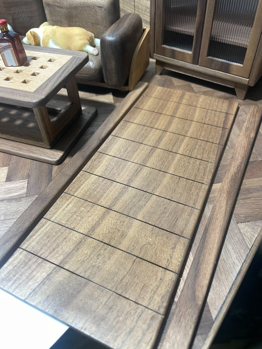 Revestimiento de madera a escala 1:6 para fondo de fotografía en miniatura de casa de muñecas Blythe BJD OB11