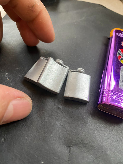 1:6 Scale Miniature Wine Flask 3D Printed Accessory For Action Figures 3 Parts Assembly