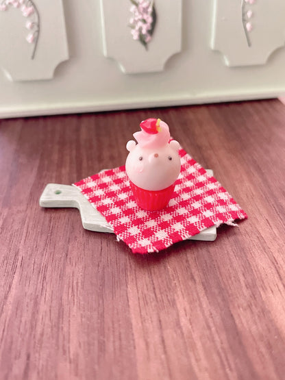 Décoration miniature en argile pour cupcakes en forme d'otarie à l'échelle 1:12