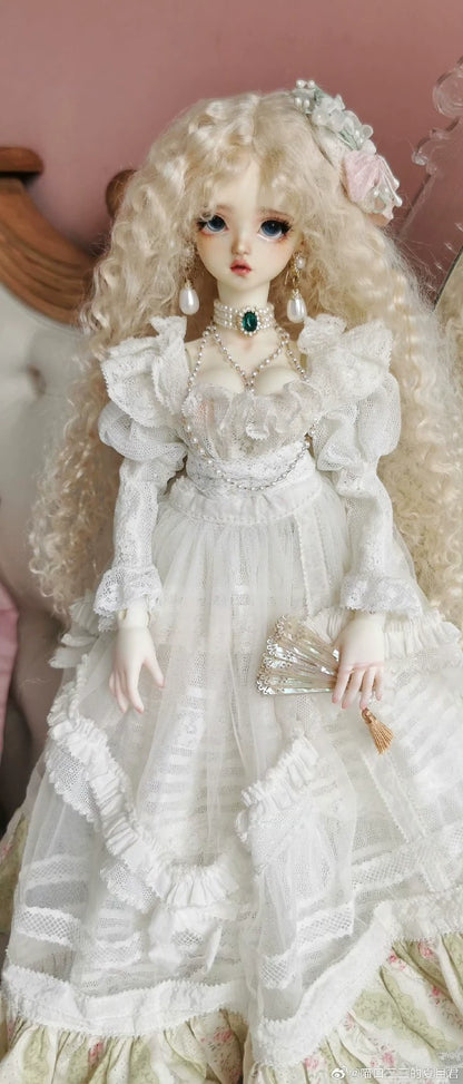 1:3 Scale BJD Doll Head Mermaid Theme White Skin Resin Casting For Ball Jointed Dolls Miniature Collectible