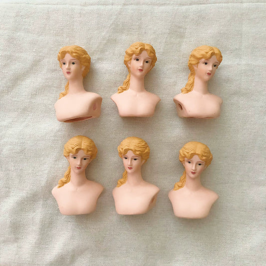 1:6 Scale 1:12 Scale Vintage Medieval Ceramic Doll Half Body Miniature Dollhouse Display Figurine