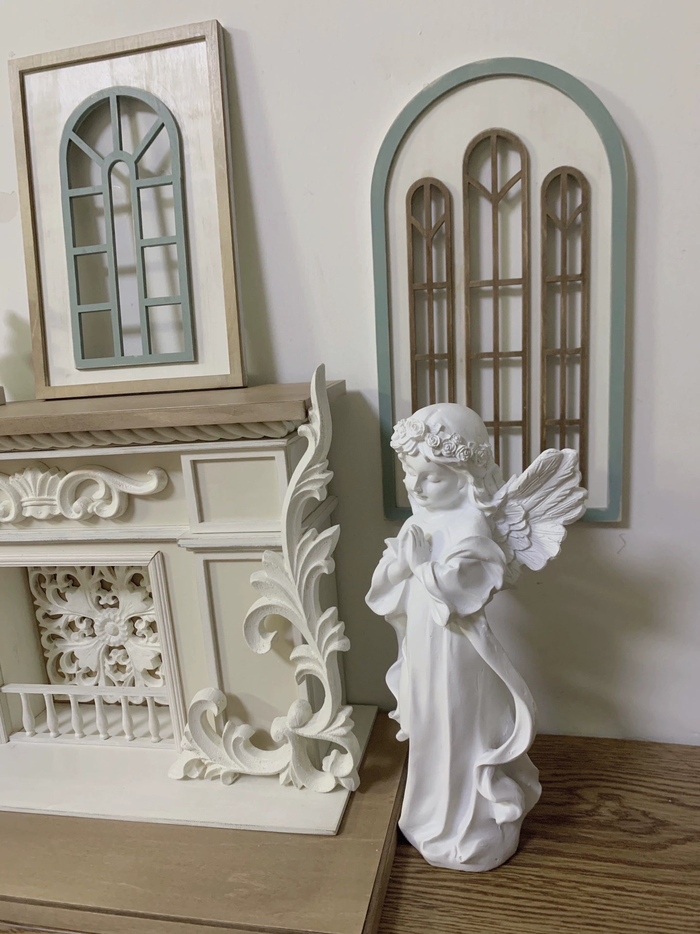 1:6 Scale Miniature Dollhouse Fireplace French Vintage Antique Blythe Miniature Furniture
