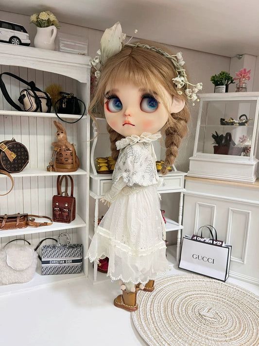 Meuble miniature en bois pour maison de poupée, échelle 1:6, pour BJD Blythe Holala