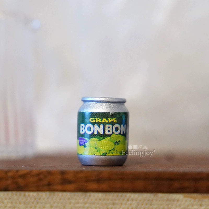 Miniatura de lata de comida y bebida para casa de muñecas BJD a escala 1:6, accesorios de juguete