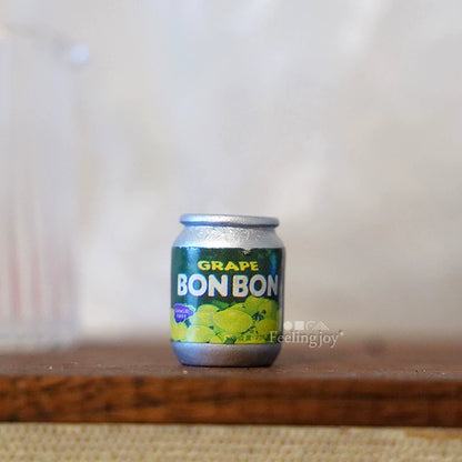 Miniatura de lata de comida y bebida para casa de muñecas BJD a escala 1:6, accesorios de juguete