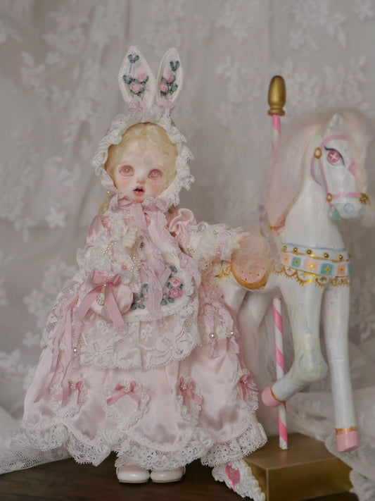 1:6 Scale Blythe Doll Stand Rotating Carousel Miniature Display Base