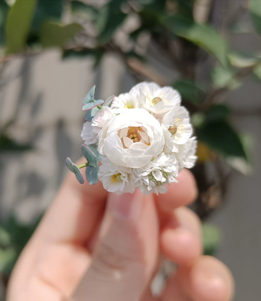 1:6 Scale Miniature Clay Flower Bouquet BJD Doll Accessory Blythe Doll Display
