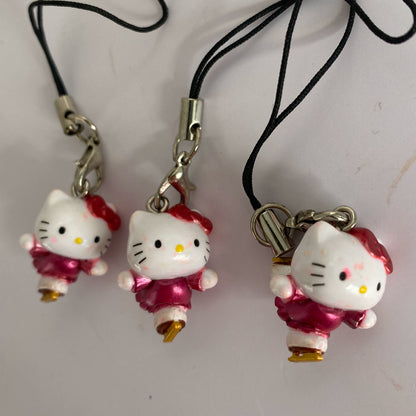 Accesorios para casa de muñecas en miniatura a escala 1:12, juego de comida de Hello Kitty, colgante para teléfono, colección defectuosa