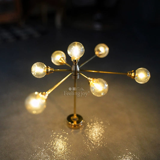 Lampe lumineuse sans fil à haricot magique pour maison de poupée, échelle 1:6, échelle 1:12, BJD Blythe