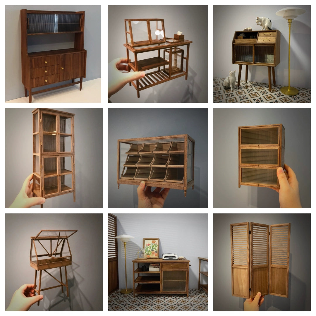 Muebles de casa de muñecas personalizados en miniatura