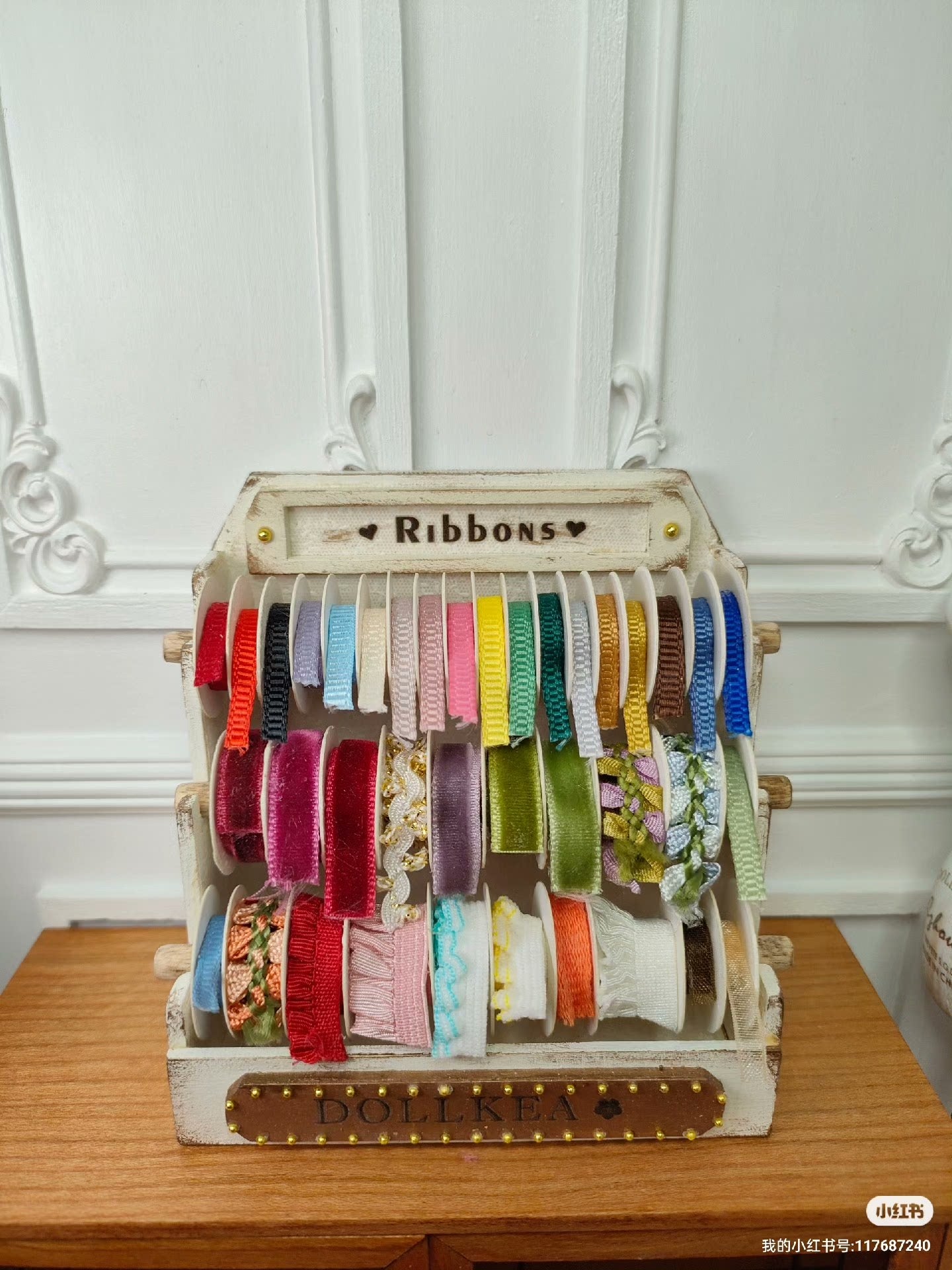 Porte-rubans à l'échelle 1:6 pour poupées BJD et Blythe, accessoires pour maison de poupée miniature