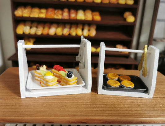 Bandeja en miniatura a escala 1:12, mueble para casa de muñecas, ideal para sala de estar