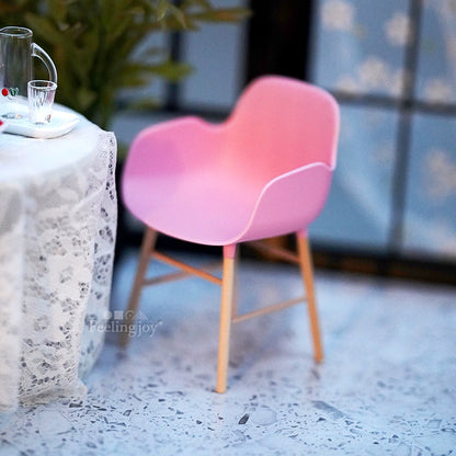 Accesorios para casa de muñecas BJD a escala 1:6, Blythe, té de la tarde, ensalada en miniatura, accesorios para escena, modelo de juego de comida en miniatura, candelabro, silla