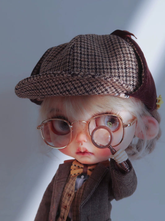 Loupe optique miniature vintage en métal, échelle 1:6, accessoire pour poupées Blythe BJD OB11