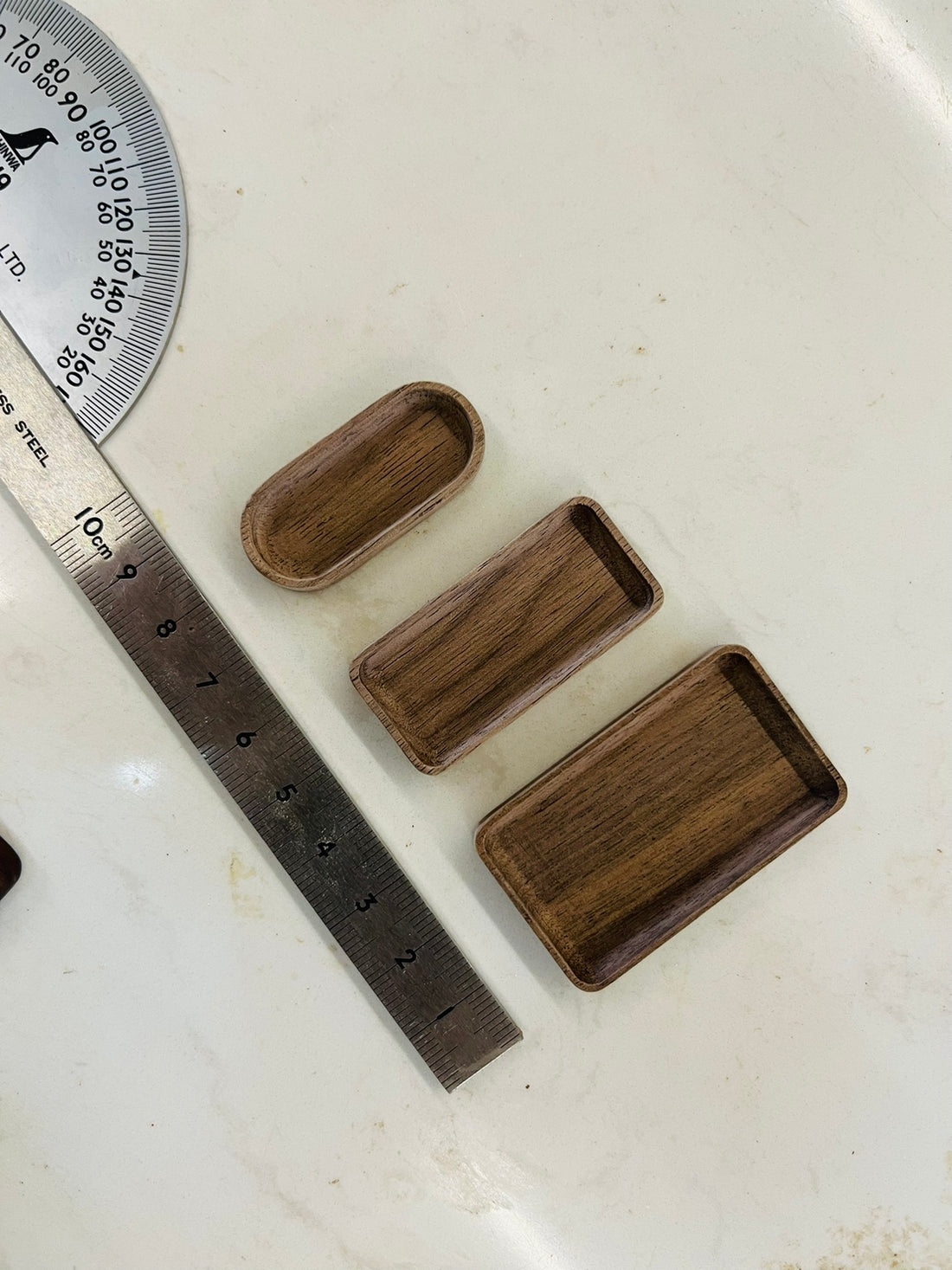 Miniature North American Black Walnut Solid Wood Small Trays