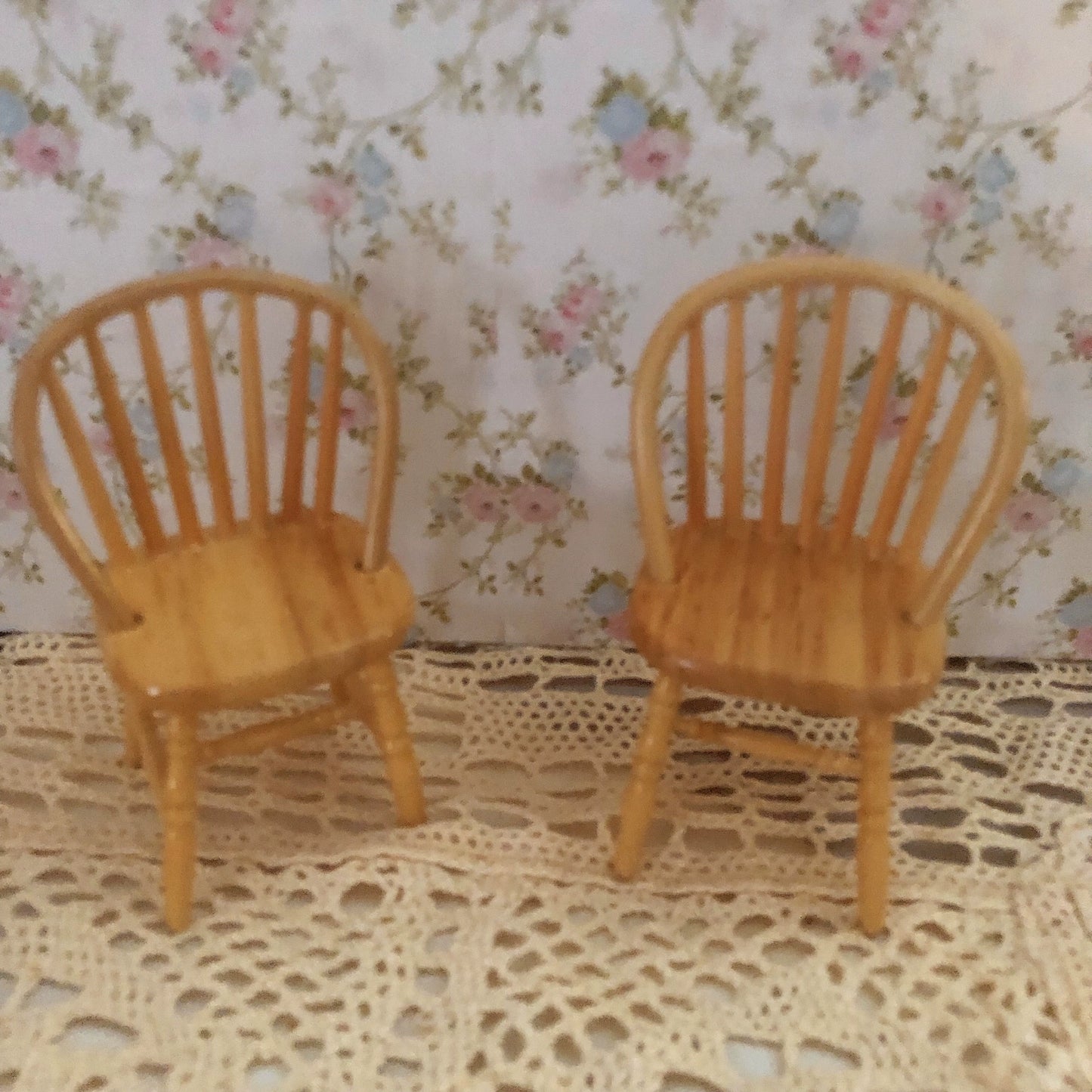 1:12 Scale Miniature Dollhouse Wooden Table And Chair Set For Blythe BJD Dolls