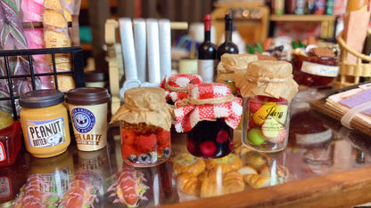 1:12 Scale Miniature Fruit Jars Set Miniature Dollhouse Accessories