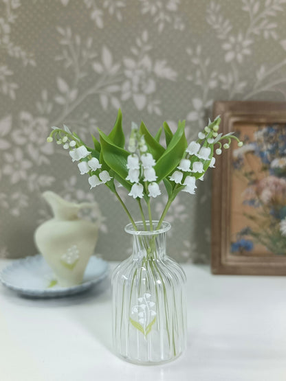 1:6 Scale Miniature Clay Lily Of The Valley Flowers BJD Doll Accessory Blythe Props