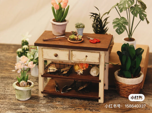 Kit de materiales para mesas pequeñas en miniatura