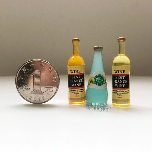 1:12 Scale Miniature Dollhouse Furniture Accessories Simulation Fruit Wine Model Toy Props