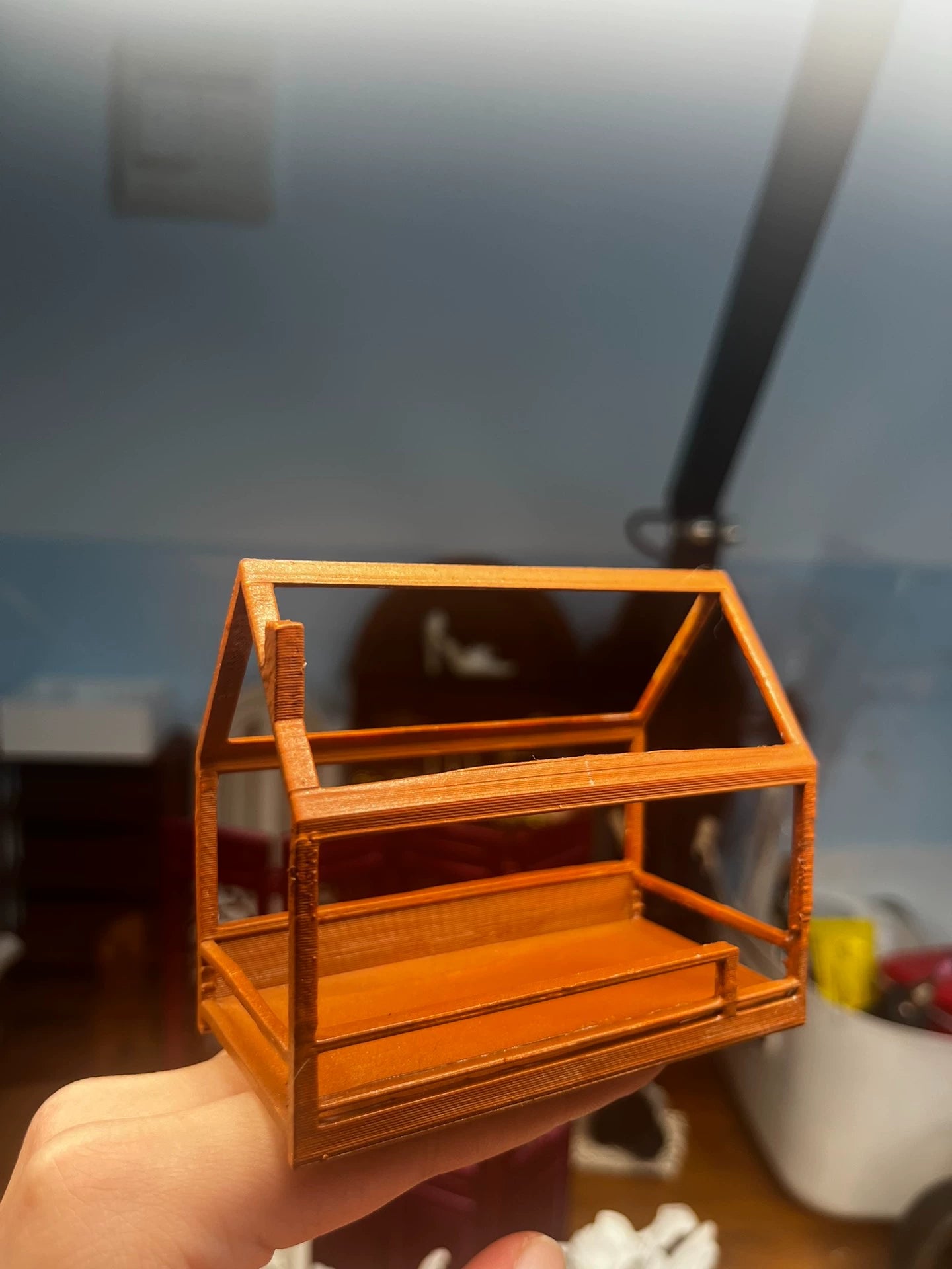 Cage de salle de fleurs miniature pour maison de poupée à l'échelle 1:6