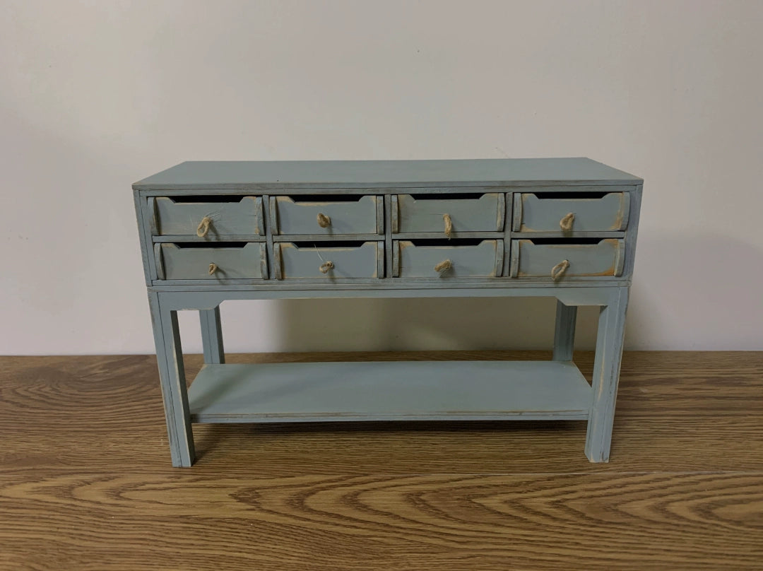 1:6 Scale Vintage Distressed Wooden Cabinet Bookshelf Sideboard Miniature Dollhouse Furniture