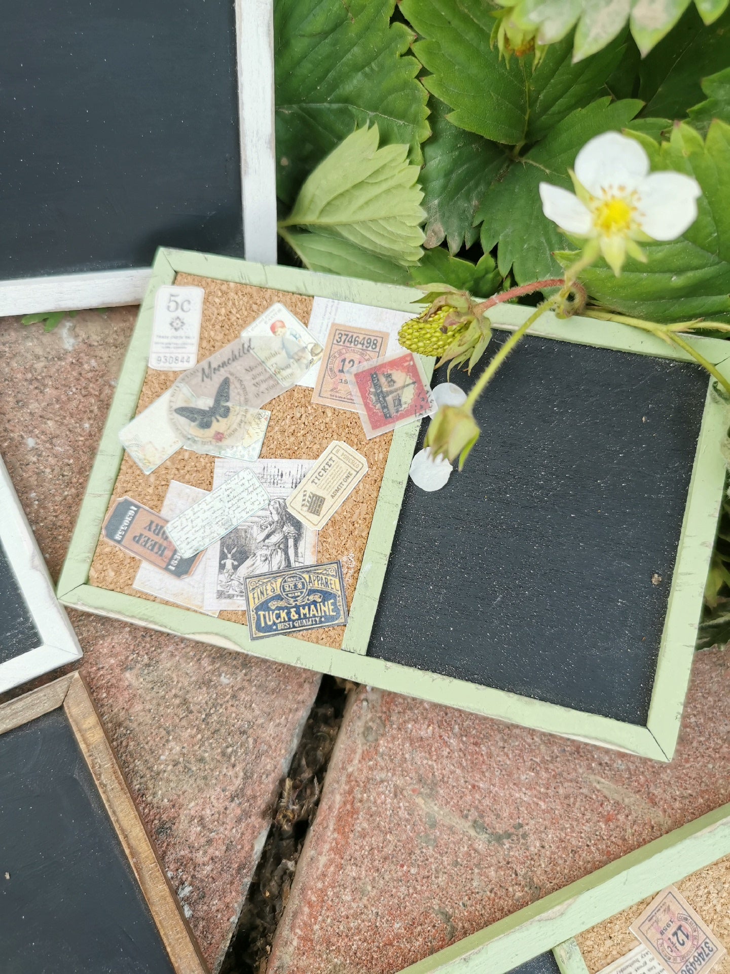1:6 Scale BJD Miniature Blackboard Wall Hanging Photo Frame Dollhouse Decor