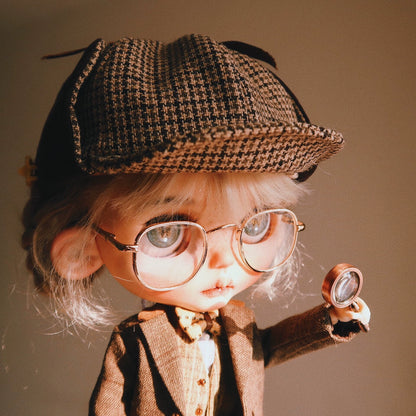 1:6 Scale Vintage Metal Optical Magnifying Glass Miniature Accessory For Blythe BJD Ob11 Dolls