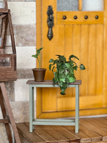 1:6 Scale Miniature Potted Philodendron Micans Plant For Blythe Dollhouse