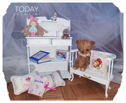 1:6 Scale Miniature Dollhouse Furniture Chair For BJD Blythe Dolls