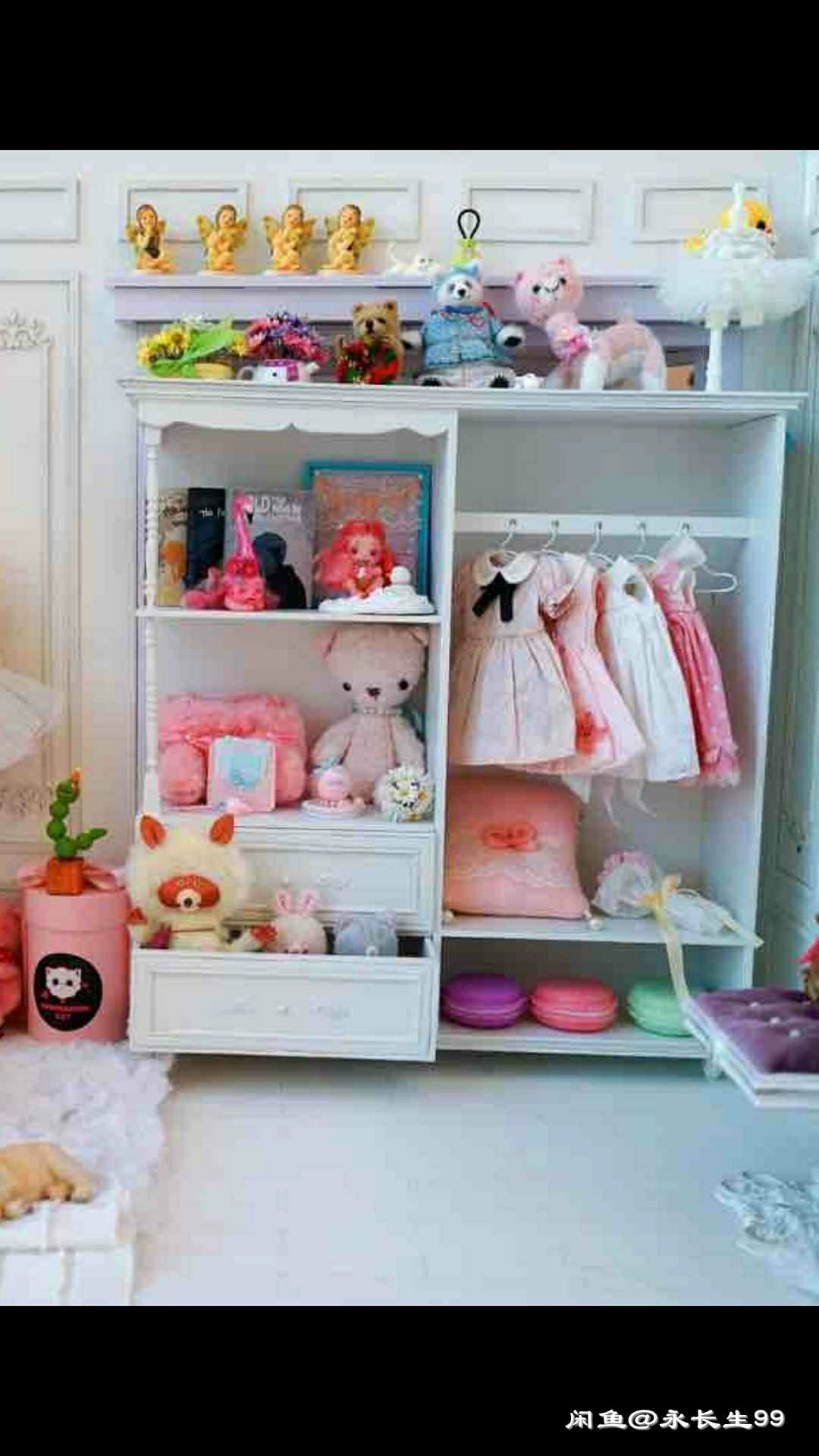Mueble de madera para casa de muñecas en miniatura a escala 1:6