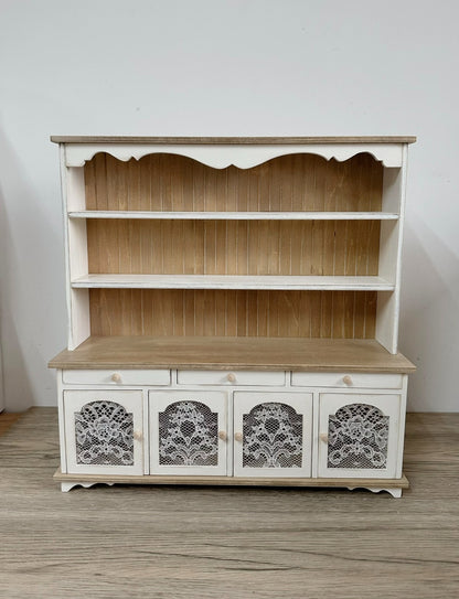 1:12 Scale Miniature French Vintage Sideboard Cabinet Dollhouse Furniture For Living Room Kitchen