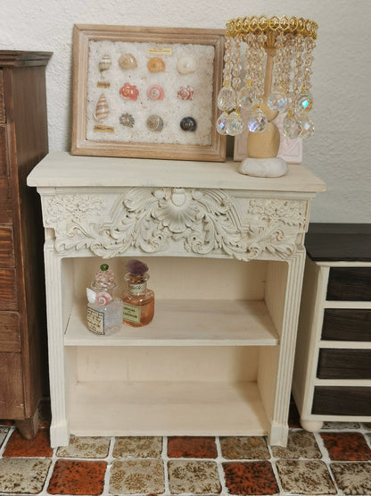 1:6 Scale Vintage Wooden Fireplace Miniature Dollhouse Furniture For Blythe BJD Photography Props