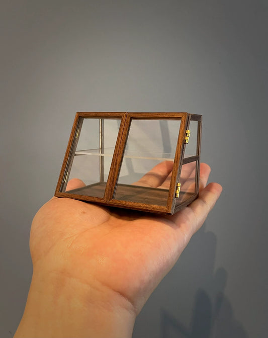 Vitrine en bois à l'échelle 1:12, meubles miniatures pour maison de poupée