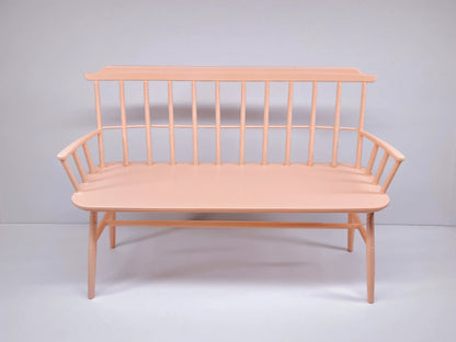 Muebles para casa de muñecas BJD a escala 1:6, banco de madera pintado de rosa, decoración en miniatura para sala de estar