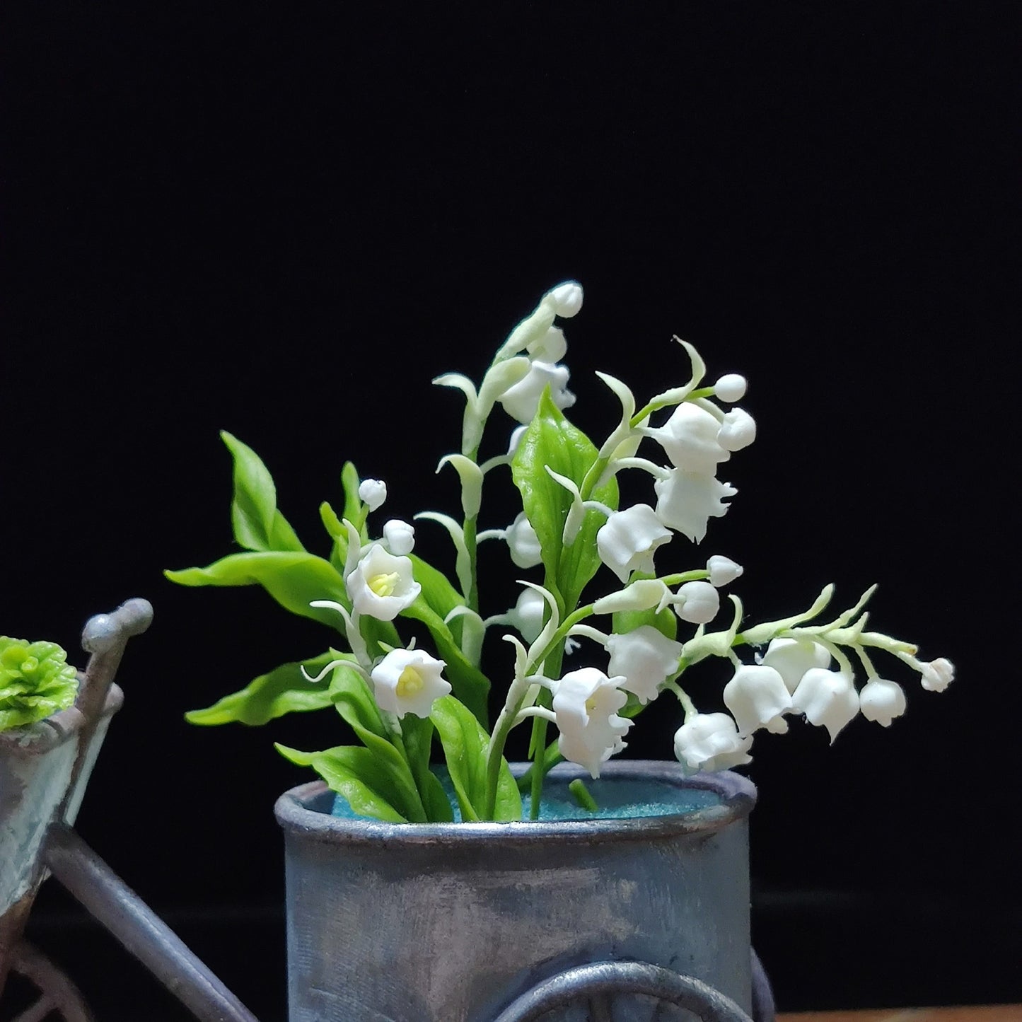 1:12 Scale Miniature Clay Lily Of The Valley Dollhouse Decor