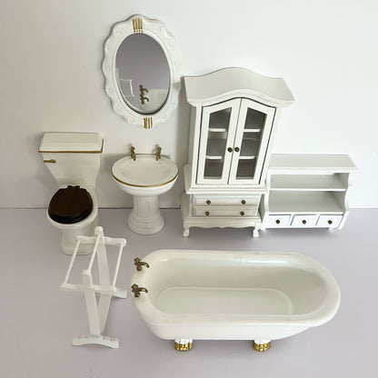 Conjunto de muebles de casa de muñecas en miniatura a escala 1:12 para figuras de acción BJD GSC OB11 y exhibición de modelos