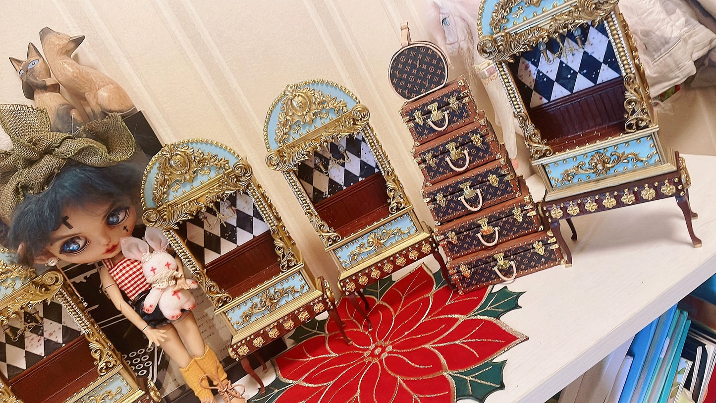Boîte tour miniature pour maison de poupée à l'échelle 1:6