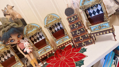 Boîte tour miniature pour maison de poupée à l'échelle 1:6