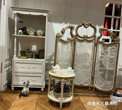 Mueble de madera en miniatura para casa de muñecas BJD Blythe a escala 1:6