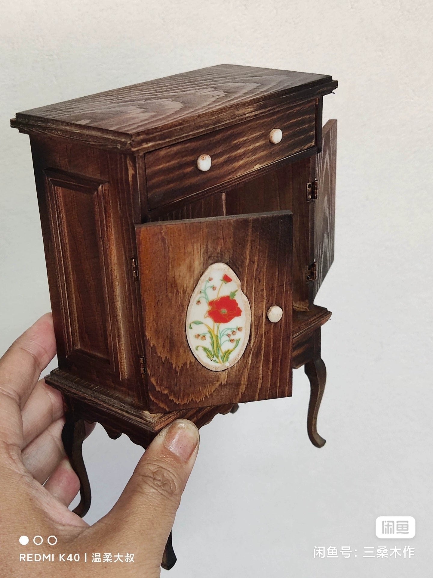 Mueble de madera en miniatura para casa de muñecas BJD Blythe a escala 1:6