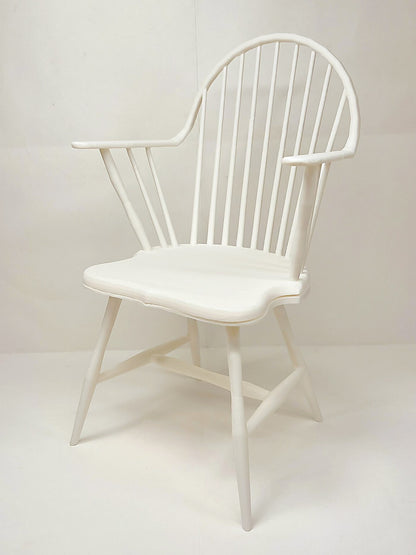 Sillón individual estilo Windsor a escala 1:6, muebles para casa de muñecas en miniatura