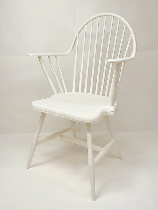 Sillón individual estilo Windsor a escala 1:6, muebles para casa de muñecas en miniatura