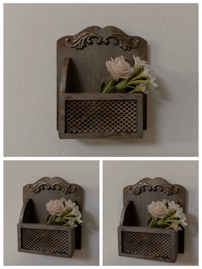 1:6 Scale Miniature Nordic Retro Wooden Cabinet Miniature Dollhouse Furniture For Blythe And Ob11 Dolls
