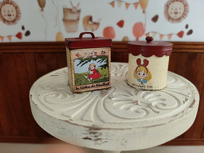 1:6 Scale Miniature Cookie Box Candy Jar Miniature Props For BJD Doll Blythe Dollhouse Accessories